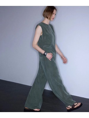 İpekyol Belden Bağlamalı Wide Leg Pantolon IS1260003434022