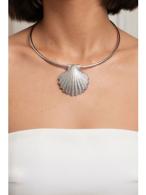 Bacc Silver Deniz Kabuğu Choker Kolye
