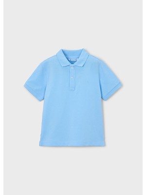 Mayoral Erkek Çocuk Polo Yaka Tişört Mavi 150
