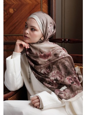 Fresh Scarfs Marielle Desenli Pamuk Viskon Şal Bej