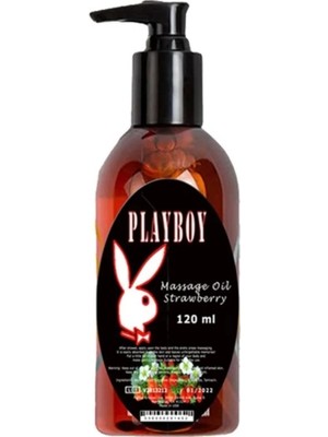 Bezos Playboy Çilek Aromalı Masaj Yağı 120 ml