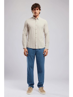 Lee Cooper Zarse Erkek Regular Tapered Fit Pantolon Mavi