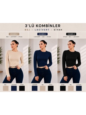 Rd Misstanbul Collection Bisiklet Yaka 3'lü Bayan Badi
