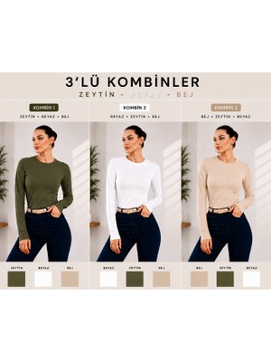 Rd Misstanbul Collection Bisiklet Yaka 3'lü Bayan Badi