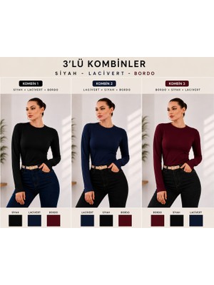 Rd Misstanbul Collection Bisiklet Yaka 3'lü Bayan Badi