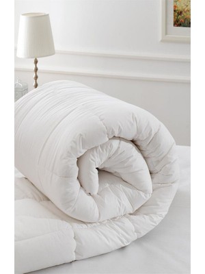 Özdilek Ranforce (%100 Pamuk Kumaş) Battal Boy Çift Kişilik (King Size) Yorgan (215X235)-BEYAZ