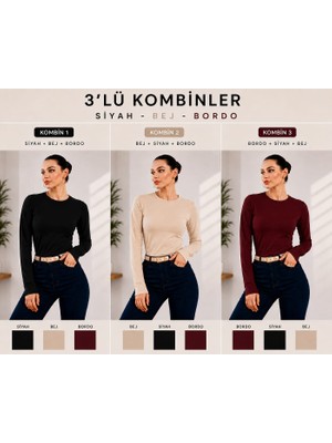 Rd Misstanbul Collection Bisiklet Yaka 3'lü Bayan Badi