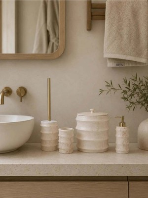 İrya Nova 4 Parça Banyo Akseusar Seti Ekru
