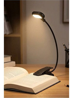 Orvessa Mini Klipsli LED Kitap Okuma Lambası - Taşınabilir ve Pratik Masa ve Gece Lambası