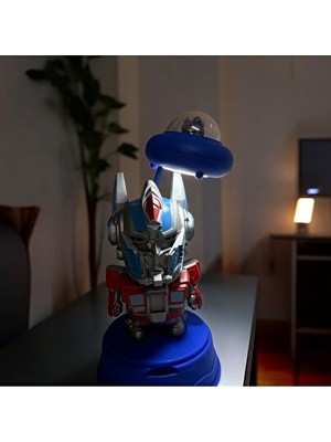 Orvessa Transformers Optimus Prime Şarjlı Masa Lambası ve Kalem Tıraş Masa ve Gece Lambası