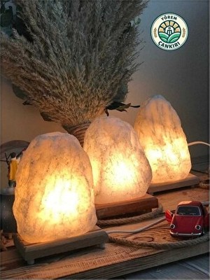 Normadia Vaelmont Gerçek Doğal Kaya Tuzu Tuz Lambası, ve Estetik Aydınlatma Masa ve Gece Lambası
