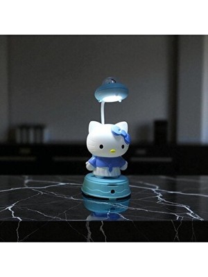 Orvessa Sevimli Hello Kitty Figürlü Renkli LED Masa Lambası, Çocuklar Için Eğlence