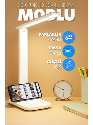 PremiumPort Orvessa Çok Renkli Dokunmatik Masa Lambası ile Okuma ve Gece Modu Masa ve Gece Lambası