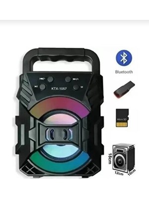 Vaelmont Taşınabilir Siyah Müzik Çalar, Bluetooth ve Ses Bombası Özellikleriyle Bluetooth Hoparlör