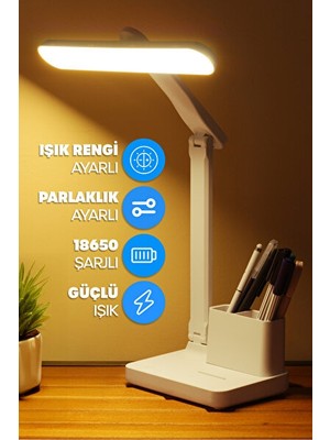PremiumPort Orvessa Çok Renkli Dokunmatik Çalışma Lambası ve Telefon Standı ile Okuma Işığı