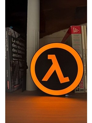 PremiumPort Orvessa LED Dekoratif Aydınlatma, Modern Tasarımlı Half Life Temalı Gece Lambası