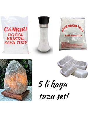 Teknotrust Orvessa Tuz Lamba Seti ile Ortamınıza Doğal ve Sıcak Atmosfer Masa ve Gece Lambası