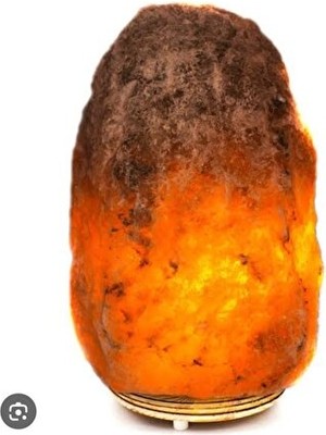 Orvessa Doğal Çankırı Kaya Tuzu Lambası 2-3 kg Dekoratif Aydınlatma Masa ve Gece Lambası