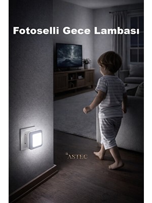 Orvessa Sensörlü Tak Çalıştır Beyaz Gece Lambası - Pratik ve Enerji Tasarruflu Masa ve Gece Lambası
