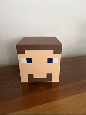 Orvessa Sevimli Minecraft Steve Gece Lambası Masa ve Gece Lambası
