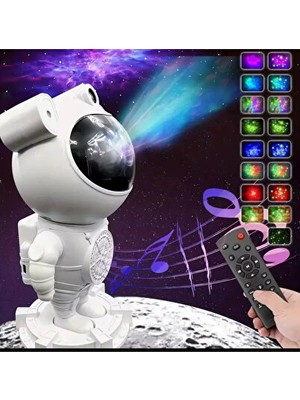 Vaelmont Samanyolu Atmosfer Projeksiyon Lambası ve Bluetooth Hoparlör ile Dekoratif