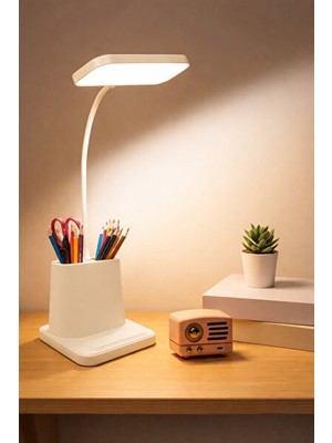 Orvessa Dönebilen Çok Fonksiyonlu LED Masa Lambası Masa ve Gece Lambası