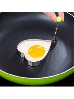 Aesco Metal Kalp Omlet Krep Kalıbı
