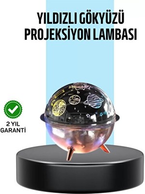 Orvessa Galaksi Yıldız Efektli Masa Lambası, Rahatlatıcı Atmosfer Için Renkli Proje