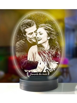 Normadia Vaelmont Dekoratif Oval LED Gece Lambası - Hediye ve Dekorasyon Için Masa ve Gece Lambası