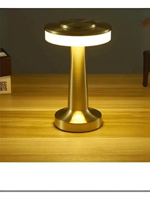 Solvéra Gold Renkli Dokunmatik LED Masa Lambası ile Şık ve Pratik Aydınlatma Masa ve Gece Lambası