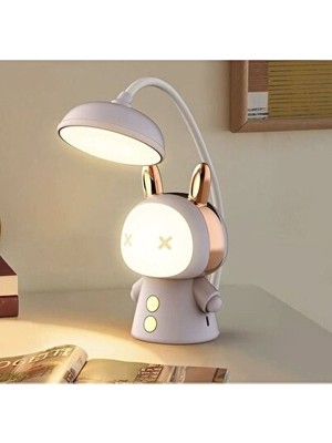 Orvessa Renk Değiştiren Sevimli Çocuk Odası Gece Lambası - USB Şarjlı ve Mor Renkli