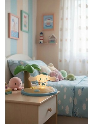 PremiumPort Orvessa Denizci Temalı Cinnamoroll Gece Lambası - Pilli ve Dekoratif Tasarım Masa ve Gece Lambası