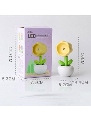 Orvessa Mini Çiçek Saksısı Tasarımlı Masa Lambası ile Dekoratif Aydınlatma Masa ve Gece Lambası