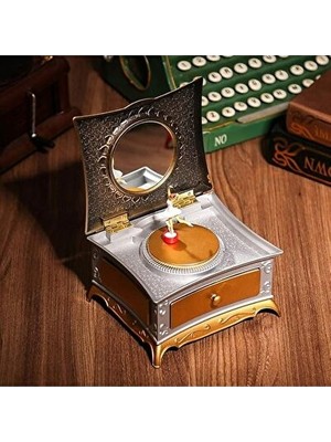 Orvessa Dans Eden Balerin Müzik Kutusu - Dönen ve Melodili Dekoratif Parça Masa ve Gece Lambası