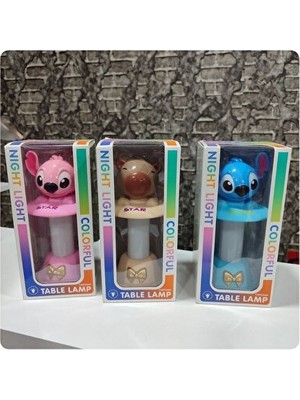 Orvessa Stitch Capybara Temalı Masa ve Gece Lambası