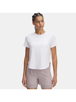 Under Armour Launch Elite Kadın Beyaz T-Shirt