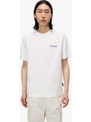 Napapijri Erkek Beyaz T-Shirt