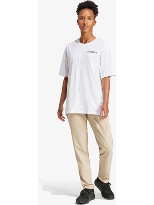 Adidas Multi Essentials Strech Kadın Bej Eşofman Altı