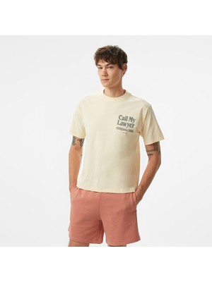 The Market 'call My Lawyer' Erkek Bej T-Shirt