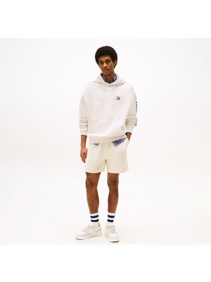 Tommy Hilfiger Jeans Classic Erkek Bej Sweatshirt