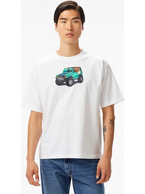 The Market '4x4 Bear' Erkek Beyaz T-Shirt