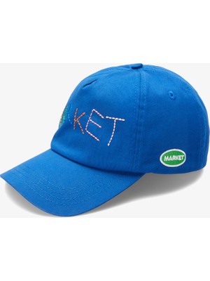 The Market Soft Stitch 5 Panel Unisex Mavi Şapka