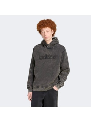 Adidas Sh Hoodıe Erkek Gri Sweatshirt