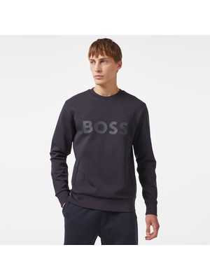 Boss Erkek Lacivert Sweatshirt