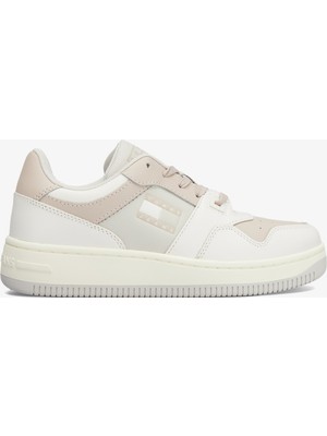 Tommy Hilfiger Tommy Jeans Retro Basket Tonal Kadın Gri Spor Ayakkabı