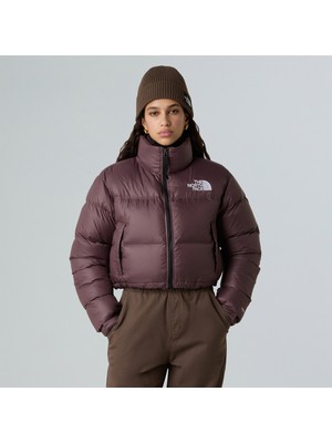 The North Face 1996 Retro Nuptse Kısa Kadın Bordo Mont