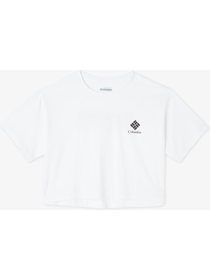 Columbia Csc Framed Halftone Kadın Beyaz Günlük T-Shirt