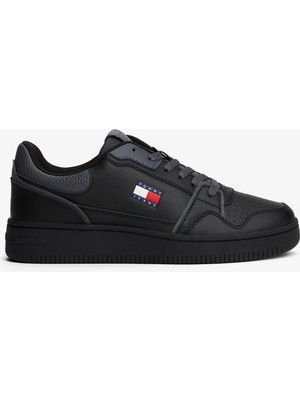 Tommy Hilfiger Tommy Jeans Retro Basket Kadın Siyah Spor Ayakkabı