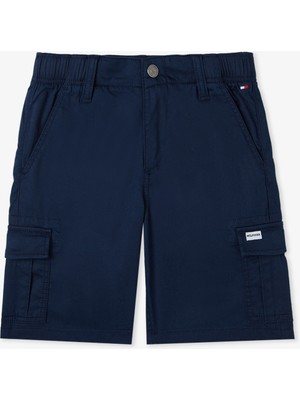 Tommy Hilfiger Woven Cargo Çocuk Lacivert Şort