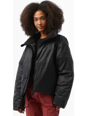 Rains Kevo Short Puffer Kadın Siyah Mont